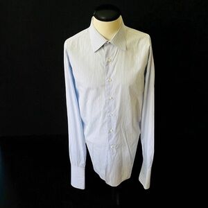 FRAY For Neiman Marcus Mens French Cuff Dress Shirt Size 17.5 Large Italy